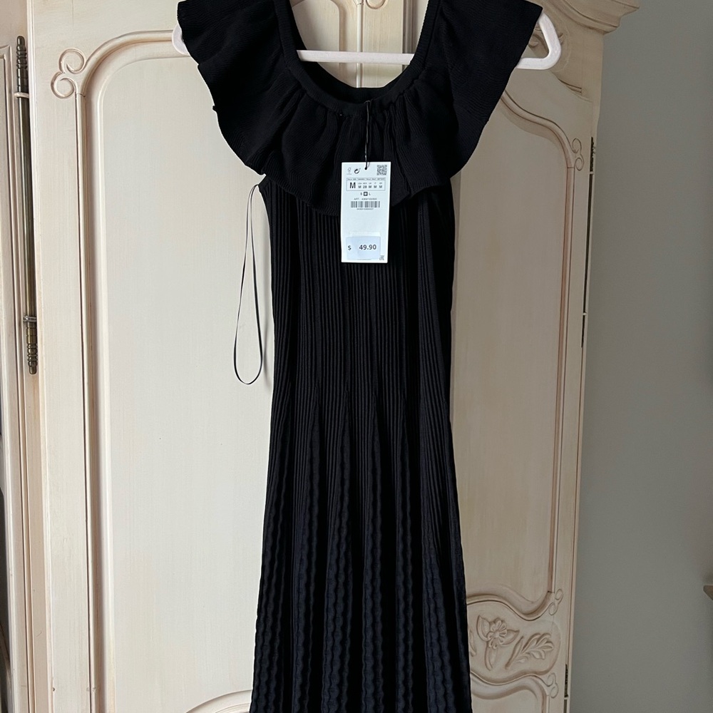 black Zara dress NWT